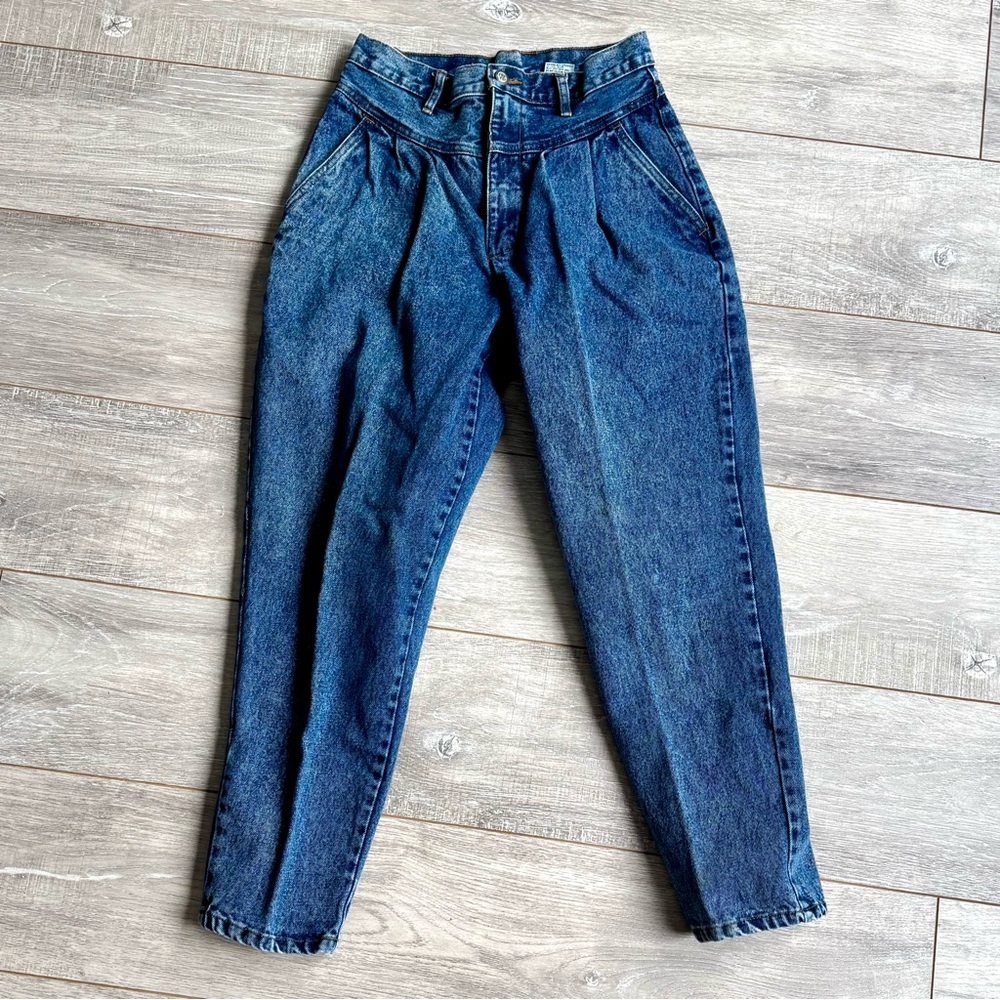 Vintage 80s Bill Blass Classic Indigo High Rise Jeans